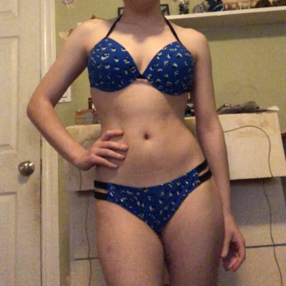 Blue Leopard bikini